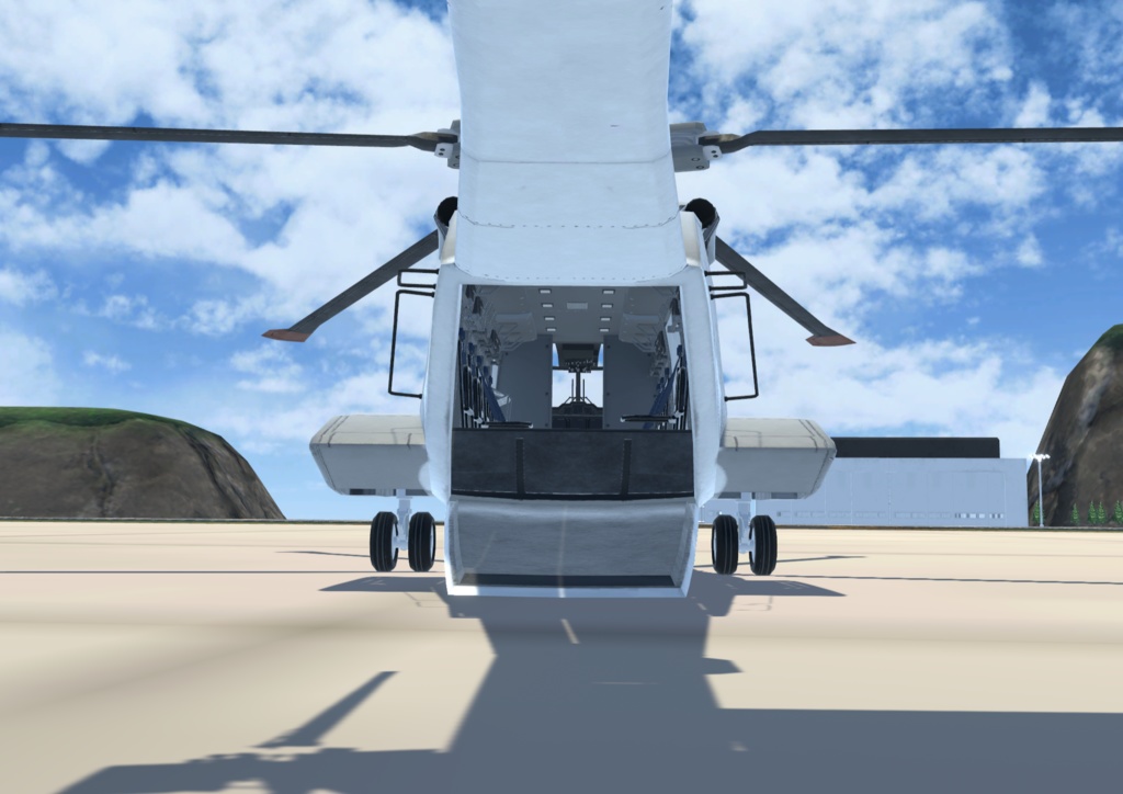 【VRChat想定】B-AW101【飛行可能3Dモデル】