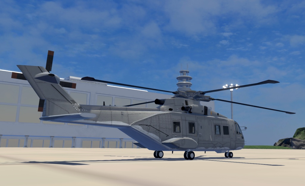 【VRChat想定】B-AW101【飛行可能3Dモデル】