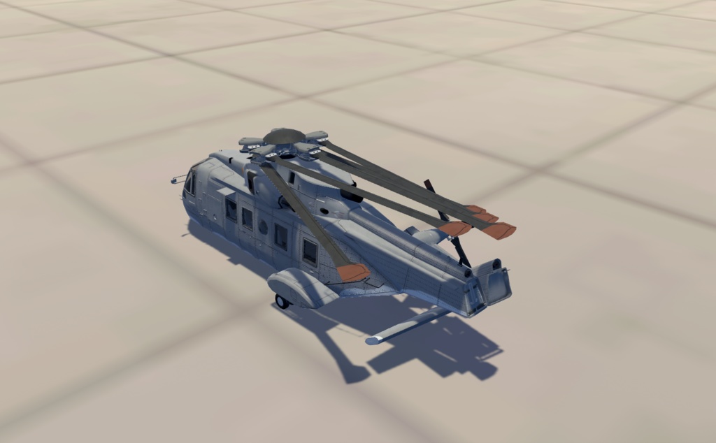 【VRChat想定】B-AW101【飛行可能3Dモデル】