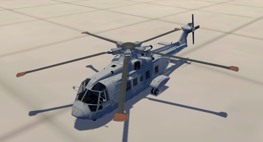 【VRChat想定】B-AW101【飛行可能3Dモデル】