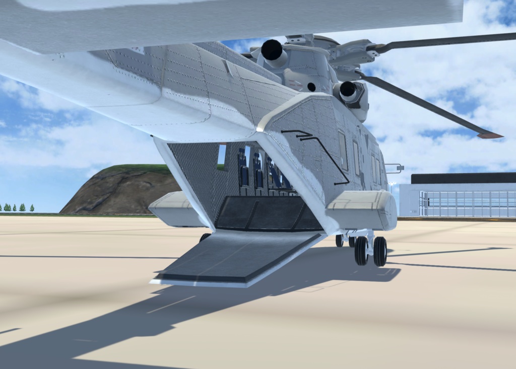 【VRChat想定】B-AW101【飛行可能3Dモデル】