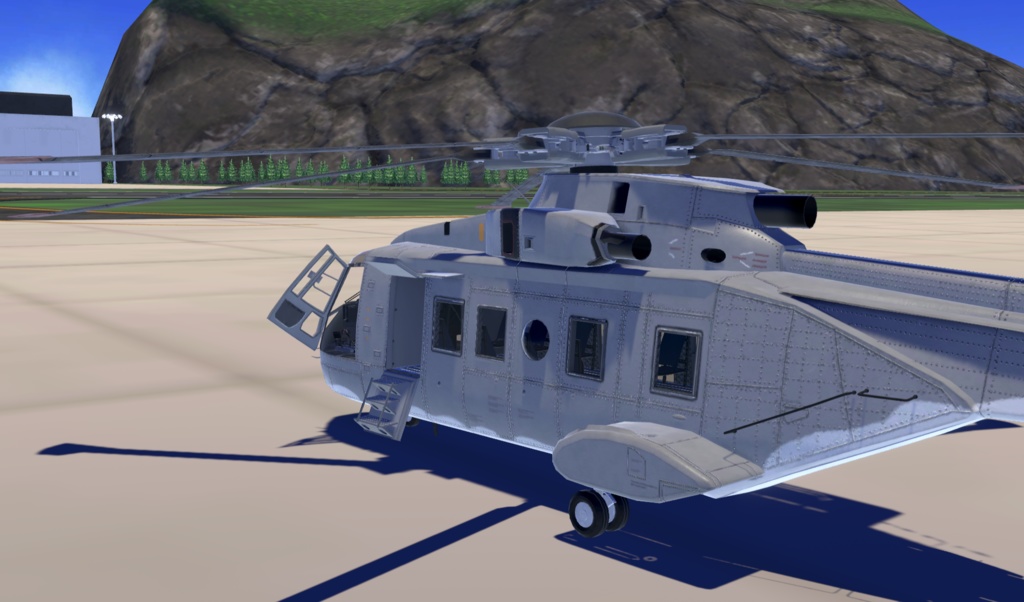 【VRChat想定】B-AW101【飛行可能3Dモデル】