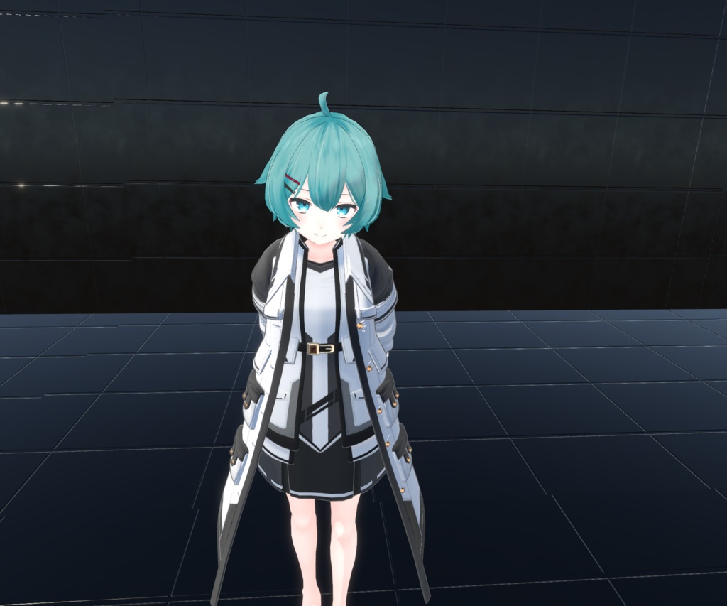 【20アバター、MA対応】SFチックな組織のコート【VRChat想定 衣装3Dモデル】