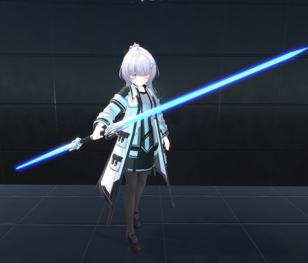 【20アバター、MA対応】SFチックな組織のコート【VRChat想定 衣装3Dモデル】