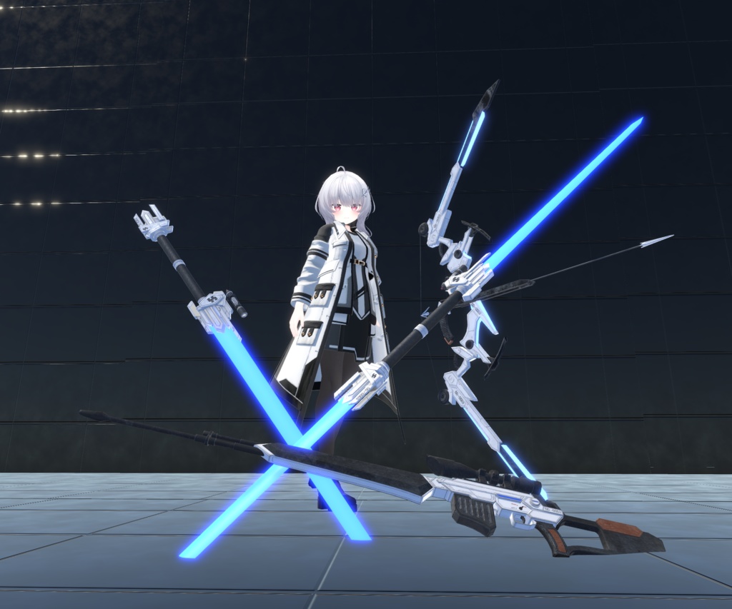 【20アバター、MA対応】SFチックな組織のコート【VRChat想定 衣装3Dモデル】