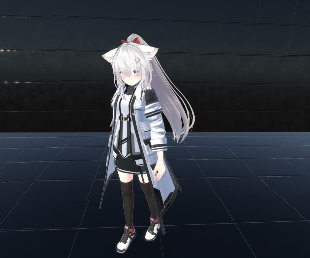 【20アバター、MA対応】SFチックな組織のコート【VRChat想定 衣装3Dモデル】