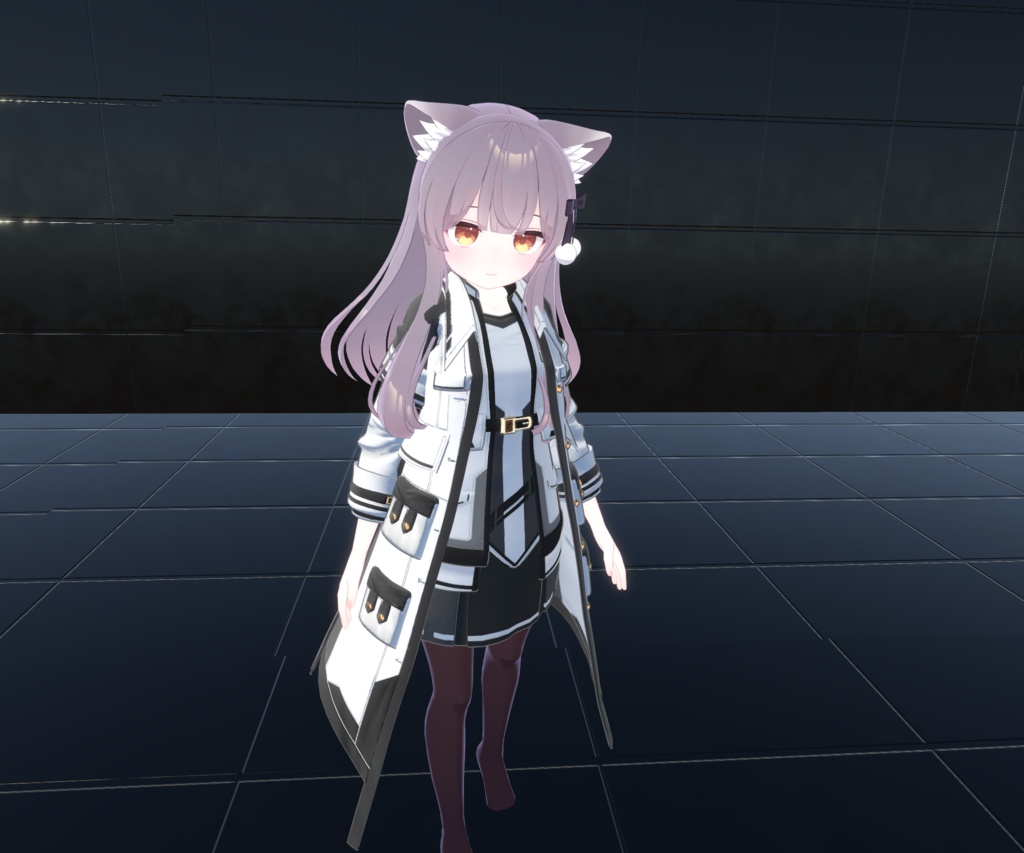 【20アバター、MA対応】SFチックな組織のコート【VRChat想定 衣装3Dモデル】