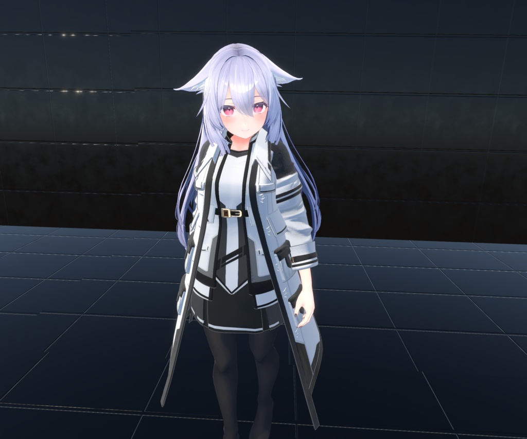 【20アバター、MA対応】SFチックな組織のコート【VRChat想定 衣装3Dモデル】