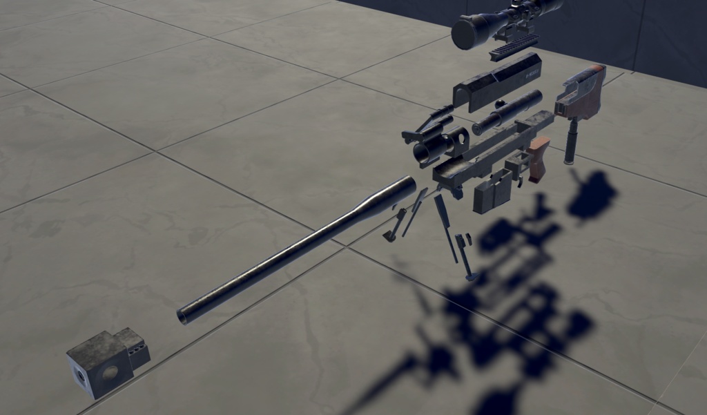 【VRChat想定】B-PGM HECATEⅡ(へカートⅡ) ワールドギミック【3Dモデル】