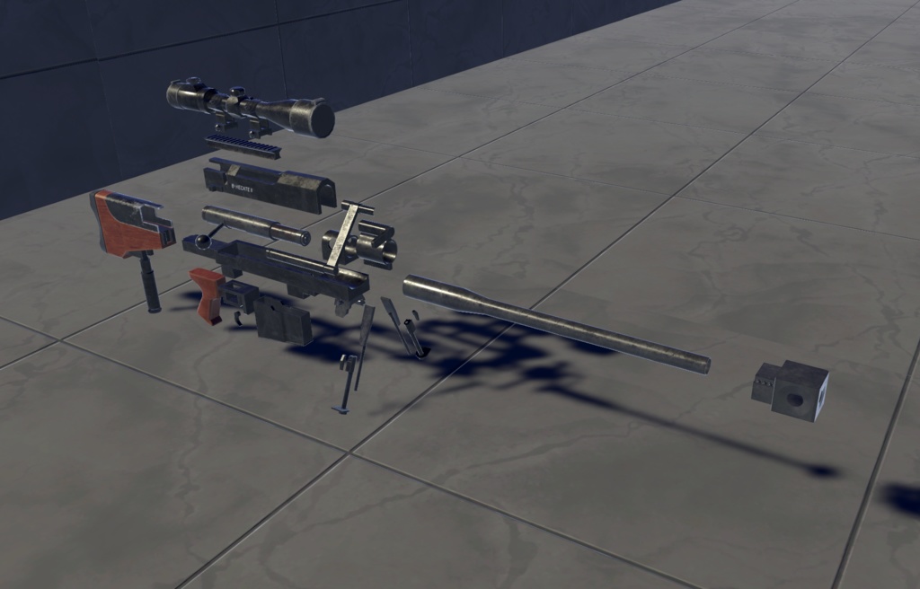 【VRChat想定】B-PGM HECATEⅡ(へカートⅡ) ワールドギミック【3Dモデル】