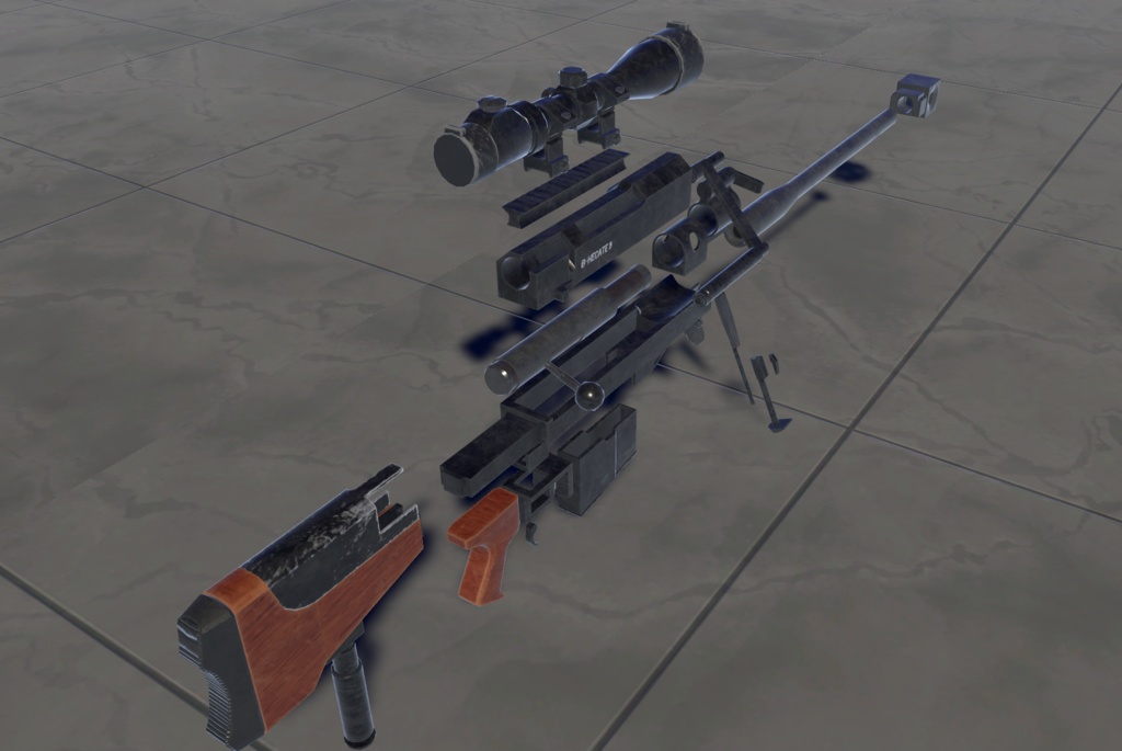 【VRChat想定】B-PGM HECATEⅡ(へカートⅡ) ワールドギミック【3Dモデル】