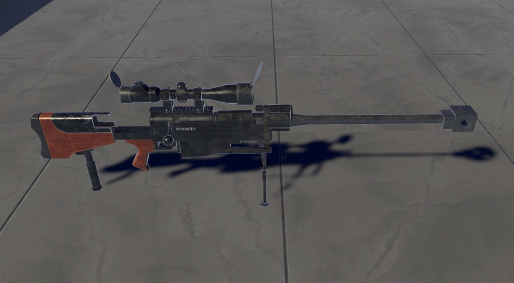 【VRChat想定】B-PGM HECATEⅡ(へカートⅡ) ワールドギミック【3Dモデル】