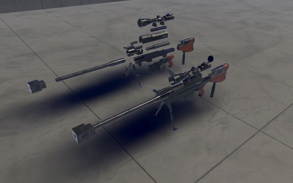 【VRChat想定】B-PGM HECATEⅡ(へカートⅡ) ワールドギミック【3Dモデル】