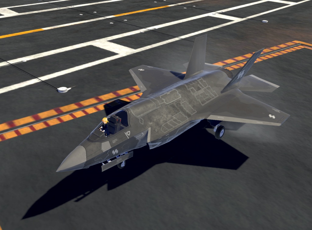 【VRChat想定】B-F35B【飛行可能モデル】