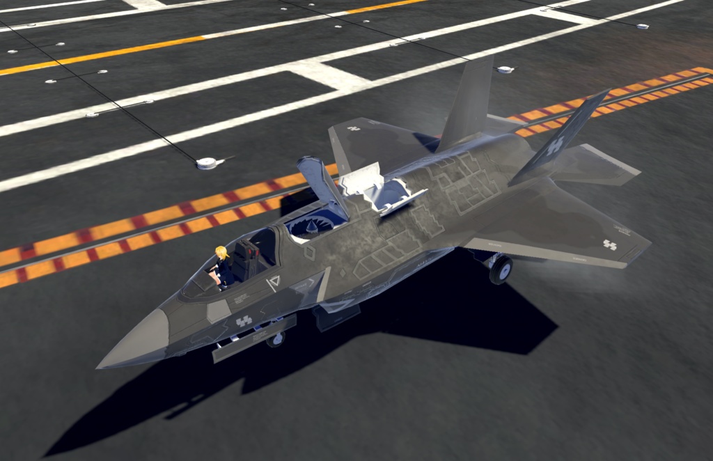 【VRChat想定】B-F35B【飛行可能モデル】