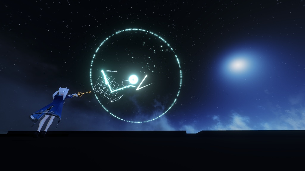 【VRChat想定MA対応+ワールドギミック】幻想花火魔法(氷、雷、光) 3種セット【パーティクル】