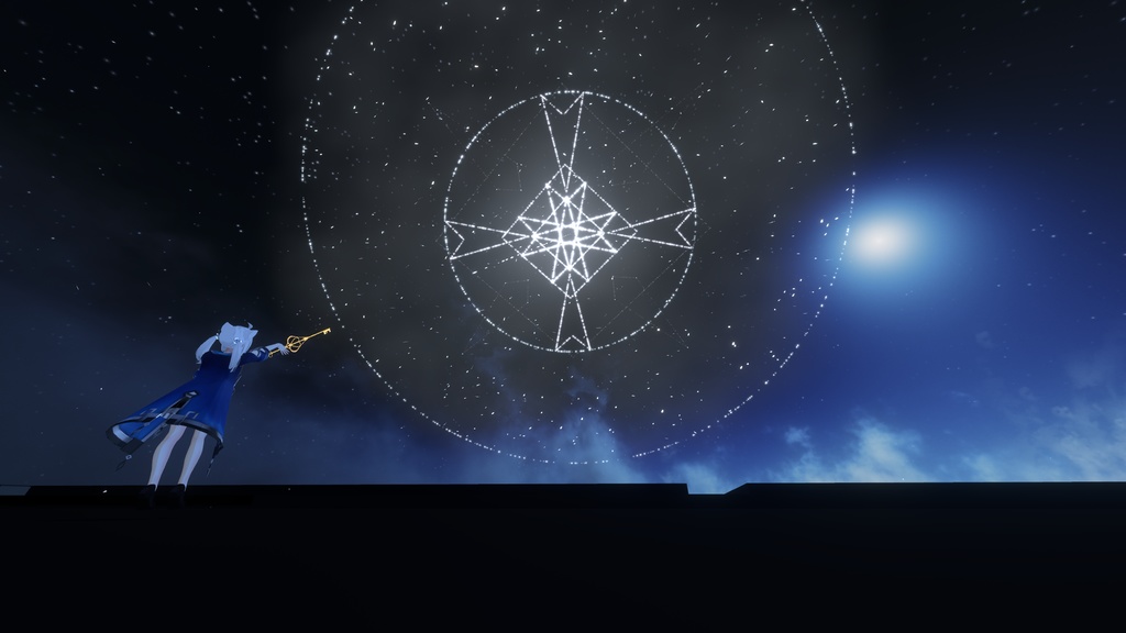 【VRChat想定MA対応+ワールドギミック】幻想花火魔法(氷、雷、光) 3種セット【パーティクル】