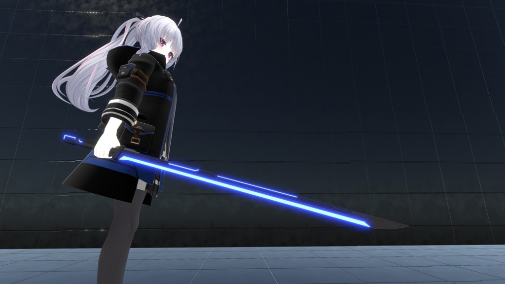 【VRChat想定MA対応】SFな武器セット+武器転送パーティクル【3Dモデル】