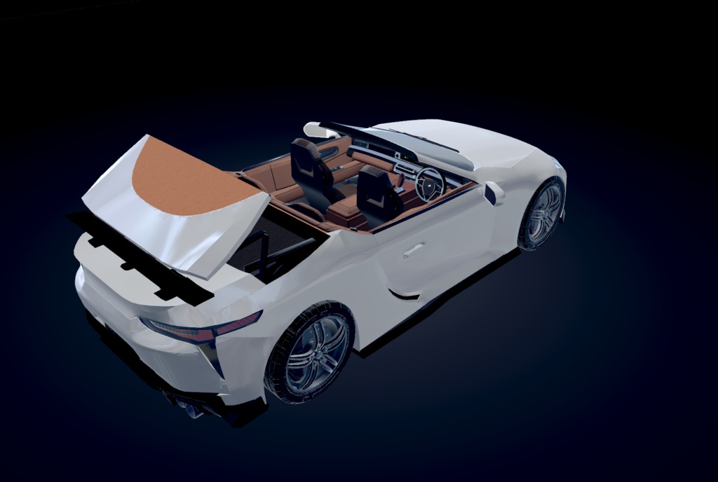 【VRChat想定】架空車 B-Lyric5000 convertible【走行可能モデル】