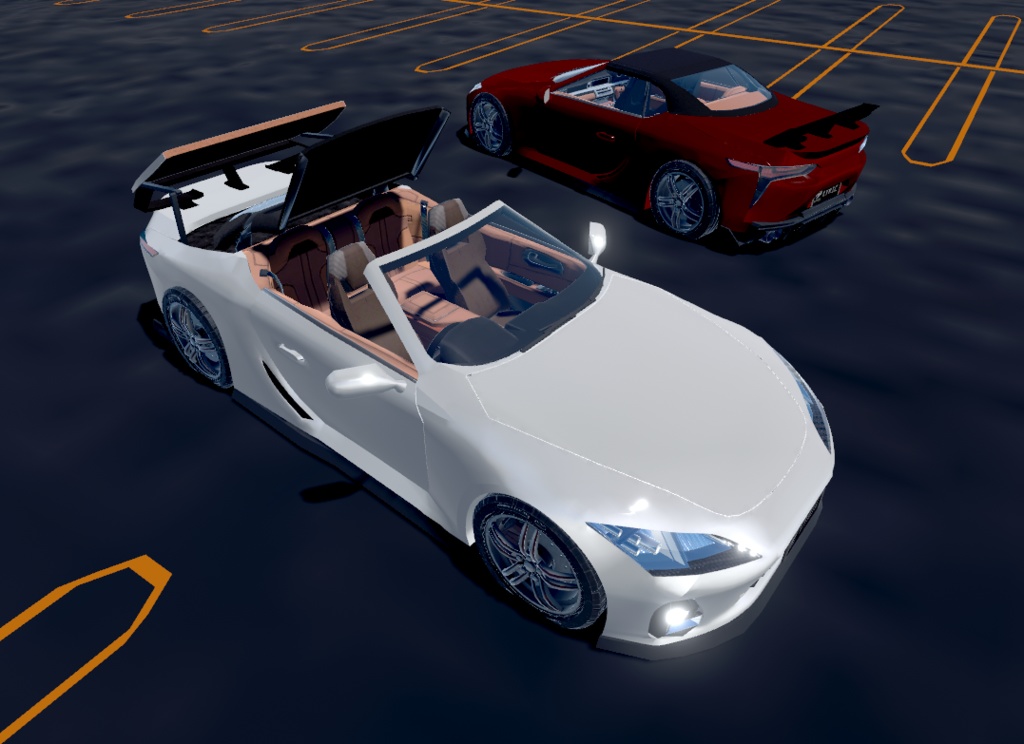 【VRChat想定】架空車 B-Lyric5000 convertible【走行可能モデル】