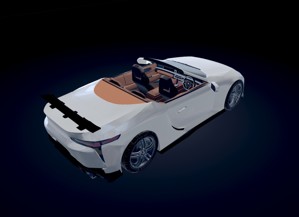 【VRChat想定】架空車 B-Lyric5000 convertible【走行可能モデル】