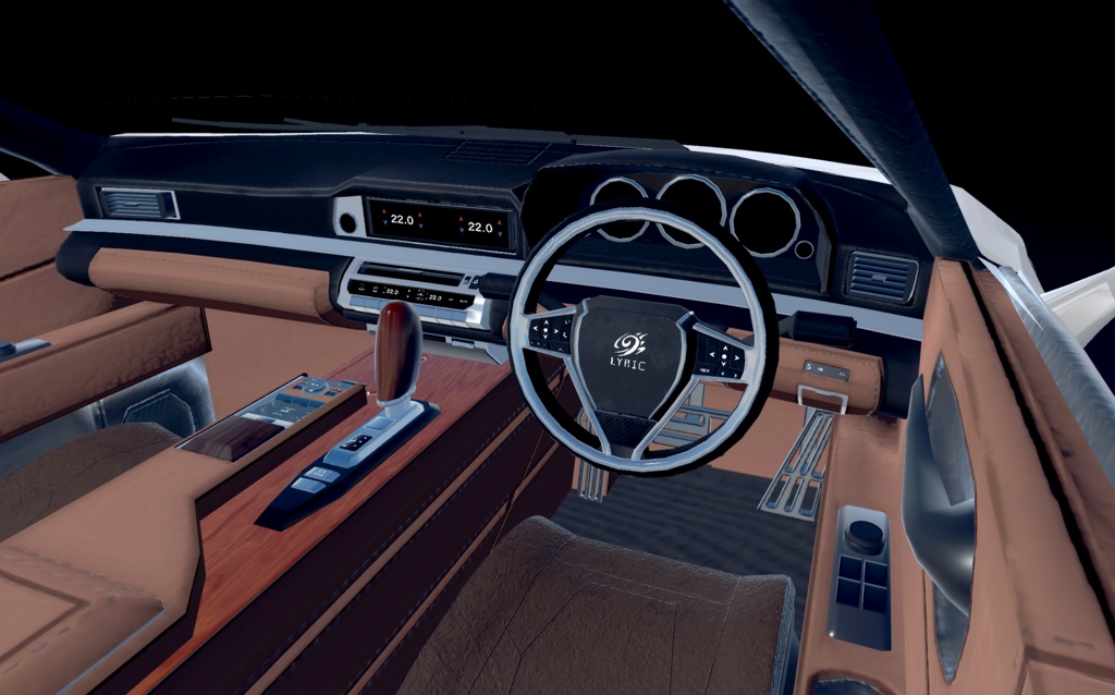 【VRChat想定】架空車 B-Lyric5000 convertible【走行可能モデル】