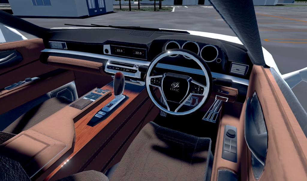 【VRChat想定】架空車 B-Lyric5000 convertible【走行可能モデル】