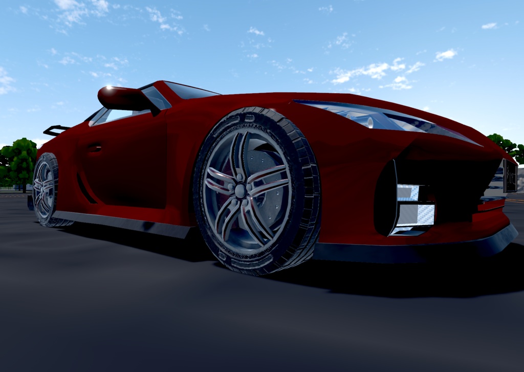 【VRChat想定】架空車 B-Lyric5000 convertible【走行可能モデル】