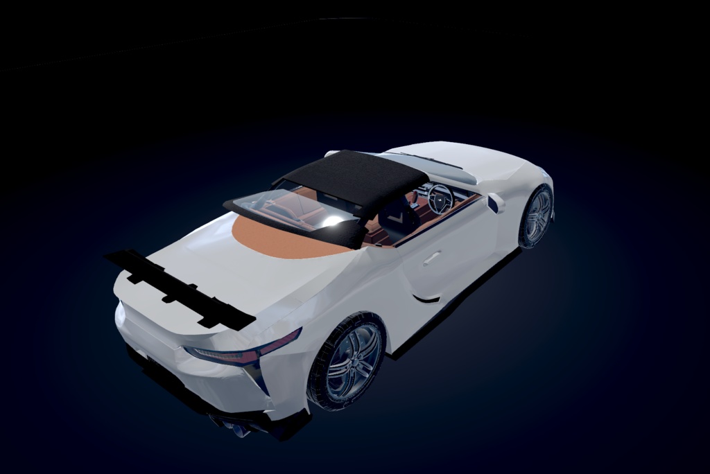 【VRChat想定】架空車 B-Lyric5000 convertible【走行可能モデル】