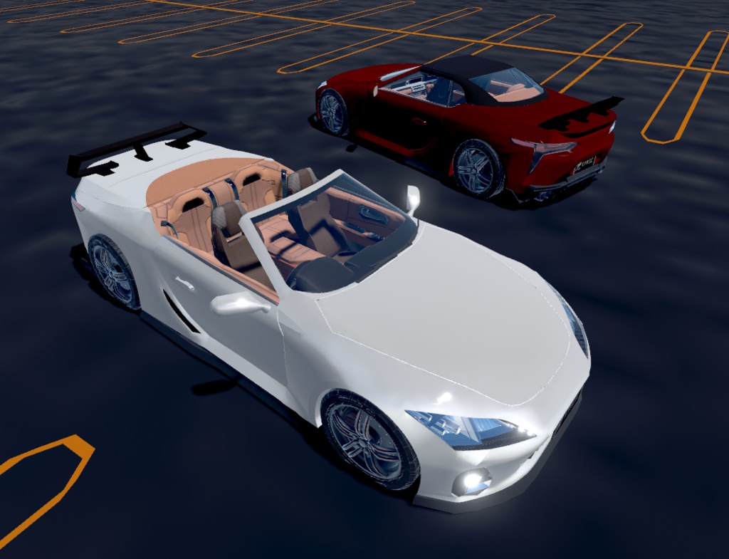 【VRChat想定】架空車 B-Lyric5000 convertible【走行可能モデル】