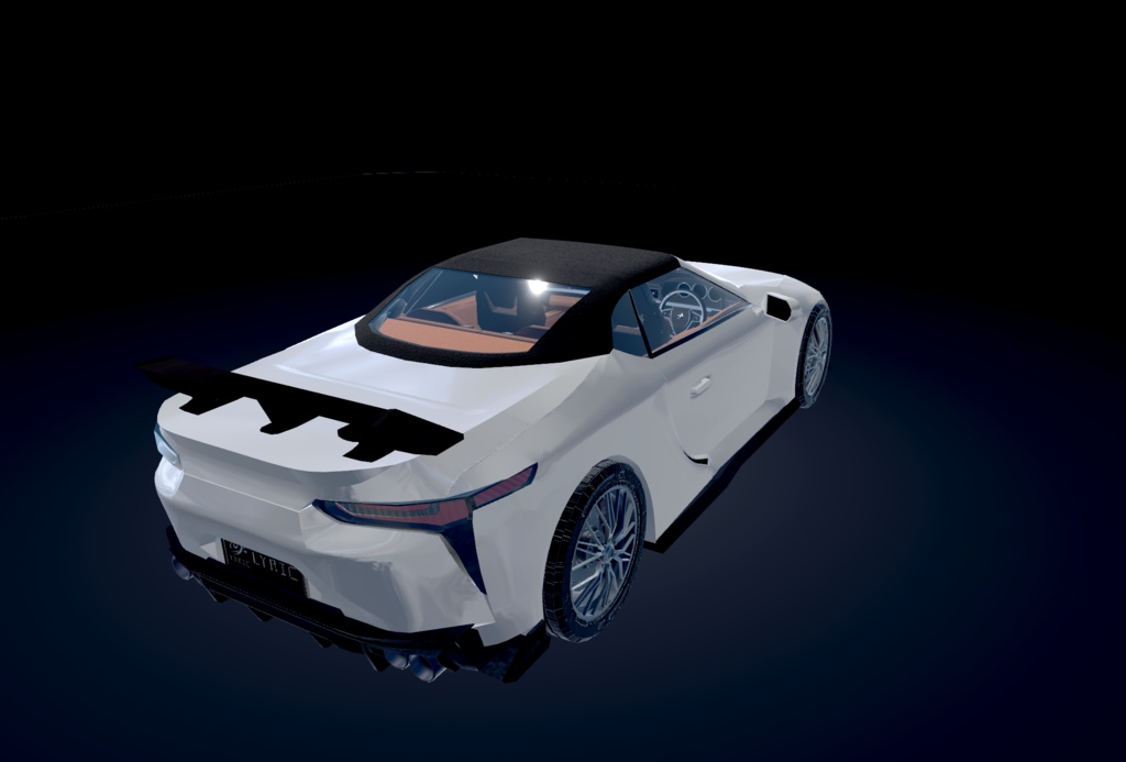 【VRChat想定】架空車 B-Lyric5000 convertible【走行可能モデル】