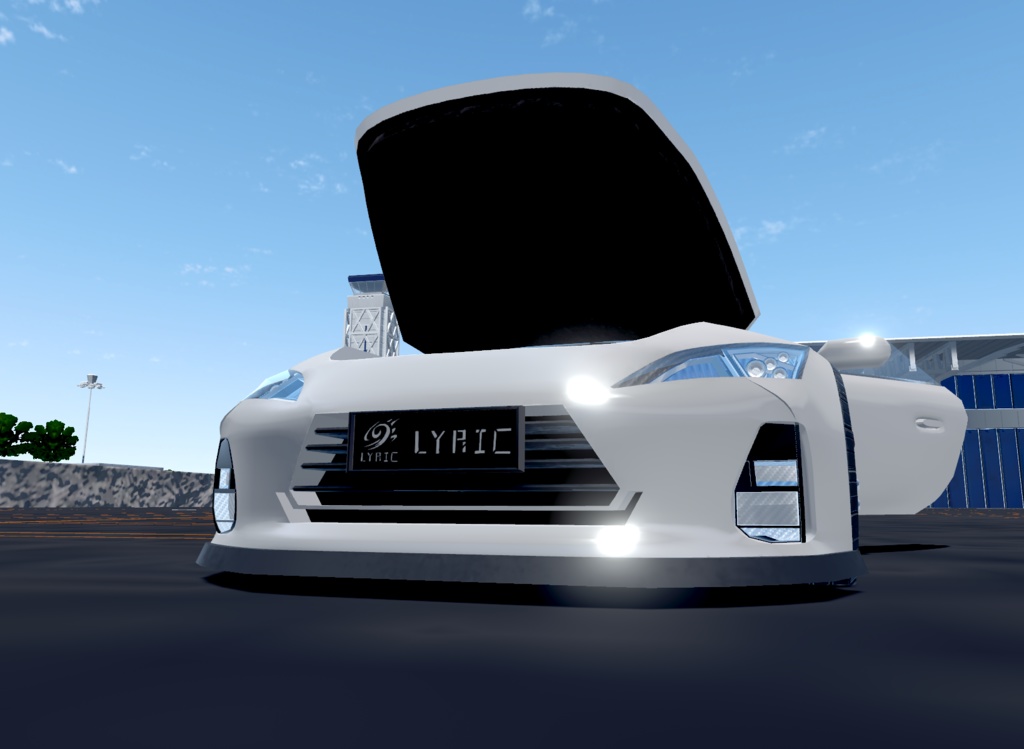 【VRChat想定】架空車 B-Lyric5000 convertible【走行可能モデル】