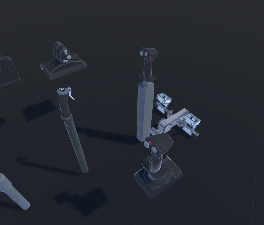 【VRChat想定】機体内装支援セット(お手軽内装品セット)【ロイヤリティフリーモデル】