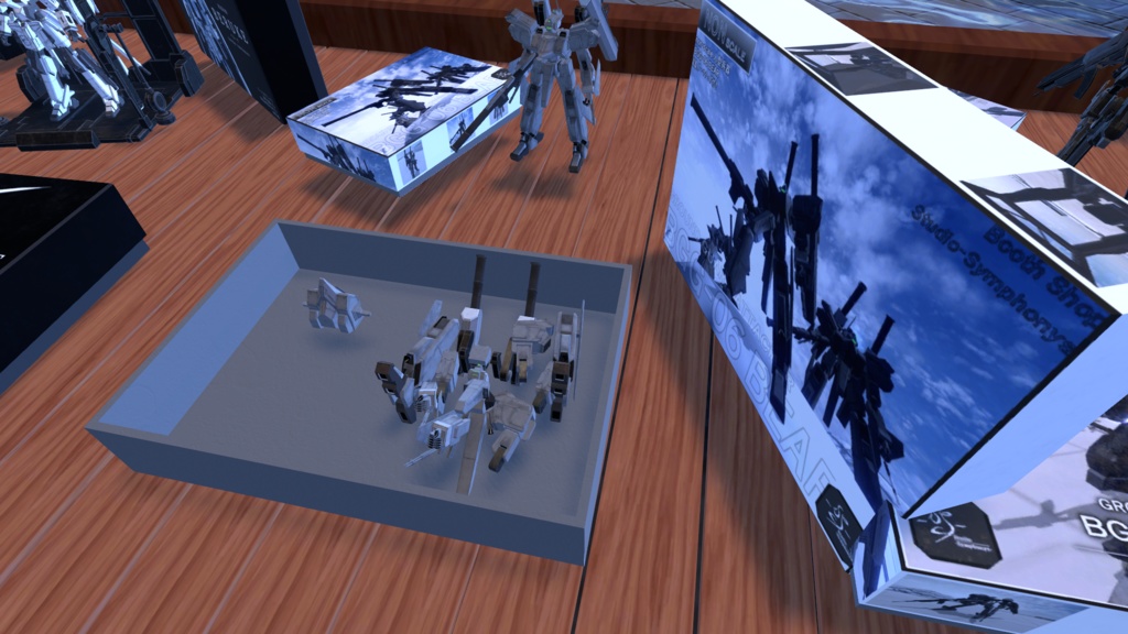 【VRChat想定】ワールドで遊べる簡易プラモデルギミック「人型機体・ロボット」【ワールドギミック】