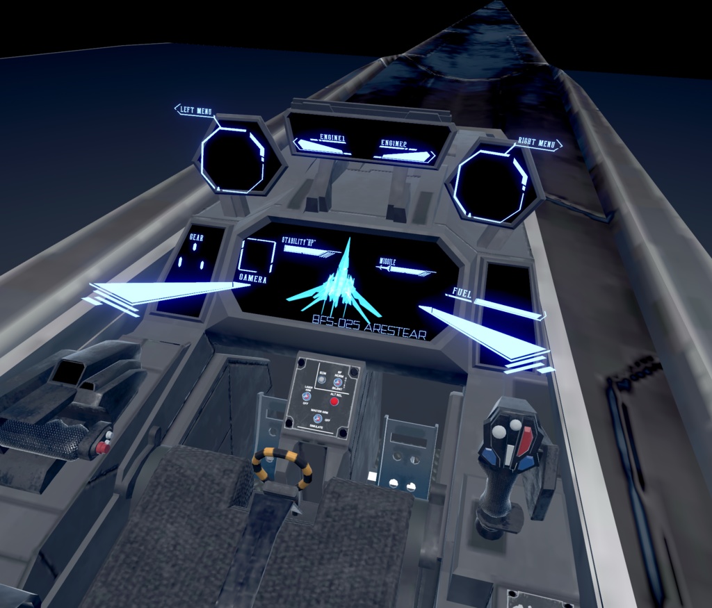 【VRChat想定】架空機 BFS023 Arestear(アレスティア)【飛行可能モデル】