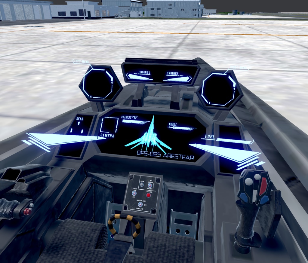 【VRChat想定】架空機 BFS023 Arestear(アレスティア)【飛行可能モデル】