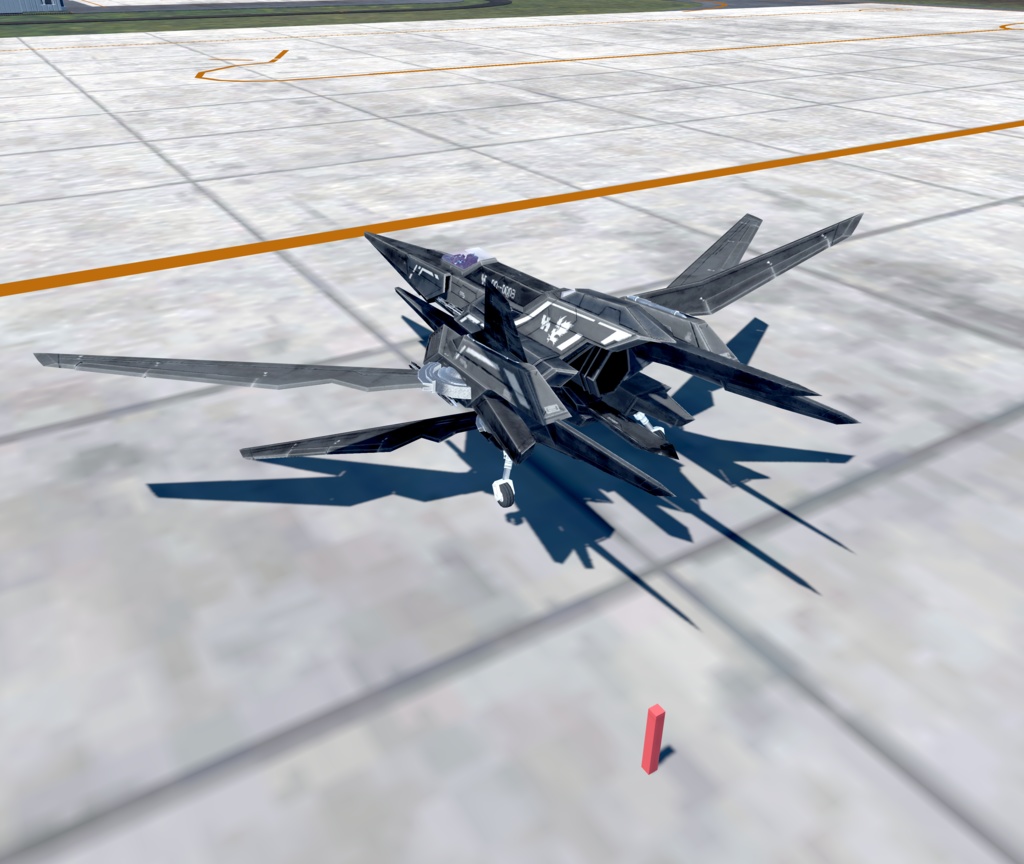 【VRChat想定】架空機 BFS023 Arestear(アレスティア)【飛行可能モデル】