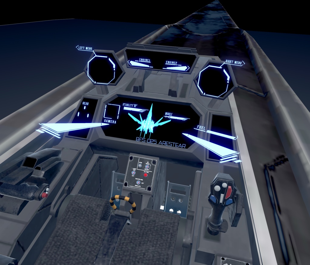 【VRChat想定】架空機 BFS023 Arestear(アレスティア)【飛行可能モデル】
