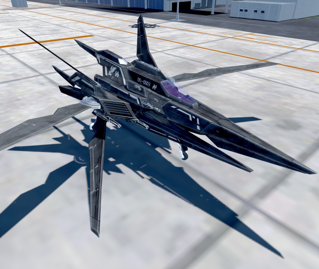 【VRChat想定】架空機 BFS023 Arestear(アレスティア)【飛行可能モデル】