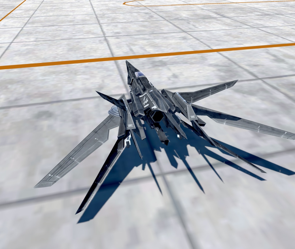 【VRChat想定】架空機 BFS023 Arestear(アレスティア)【飛行可能モデル】