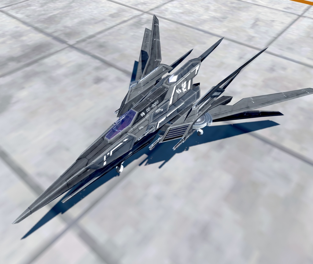 【VRChat想定】架空機 BFS023 Arestear(アレスティア)【飛行可能モデル】
