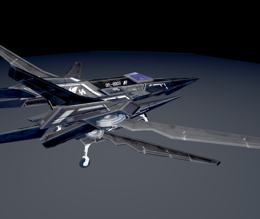 【VRChat想定】架空機 BFS023 Arestear(アレスティア)【飛行可能モデル】
