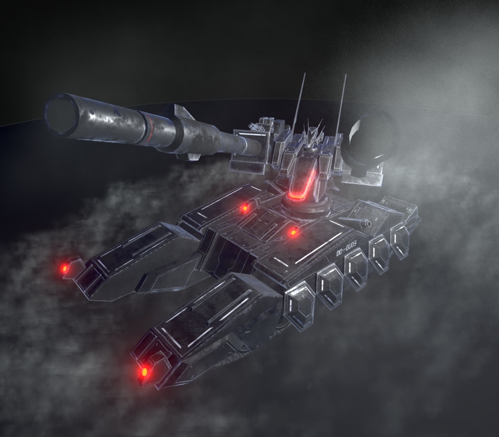 【VRChat想定】架空大型戦車 HBT01 ROCKHORN【操作可能モデル+自動迎撃固定砲台】