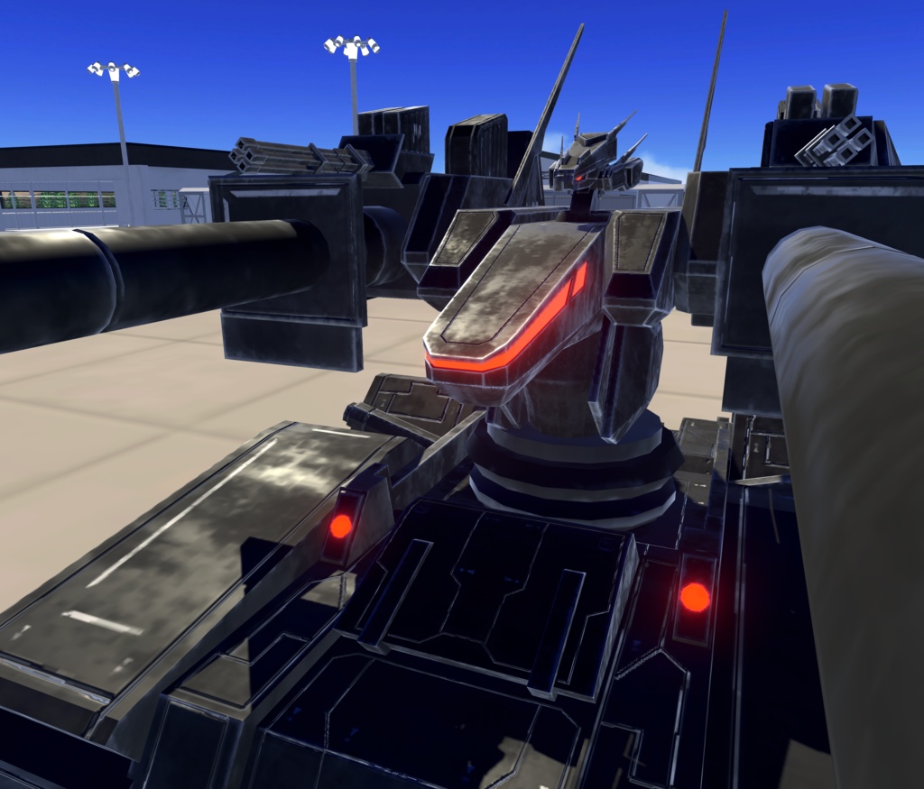 【VRChat想定】架空大型戦車 HBT01 ROCKHORN【操作可能モデル+自動迎撃固定砲台】