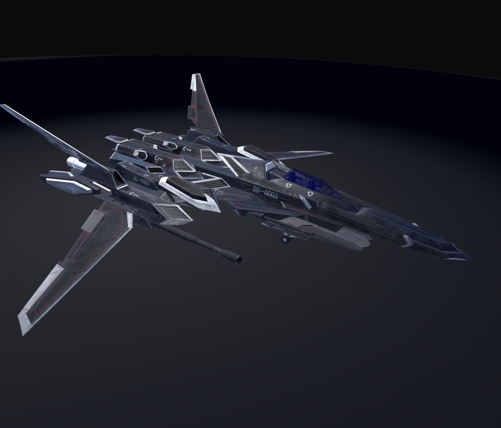 【VRChat想定】架空機 BFS021 Ristriate(リストリエイト)【飛行可能モデル】