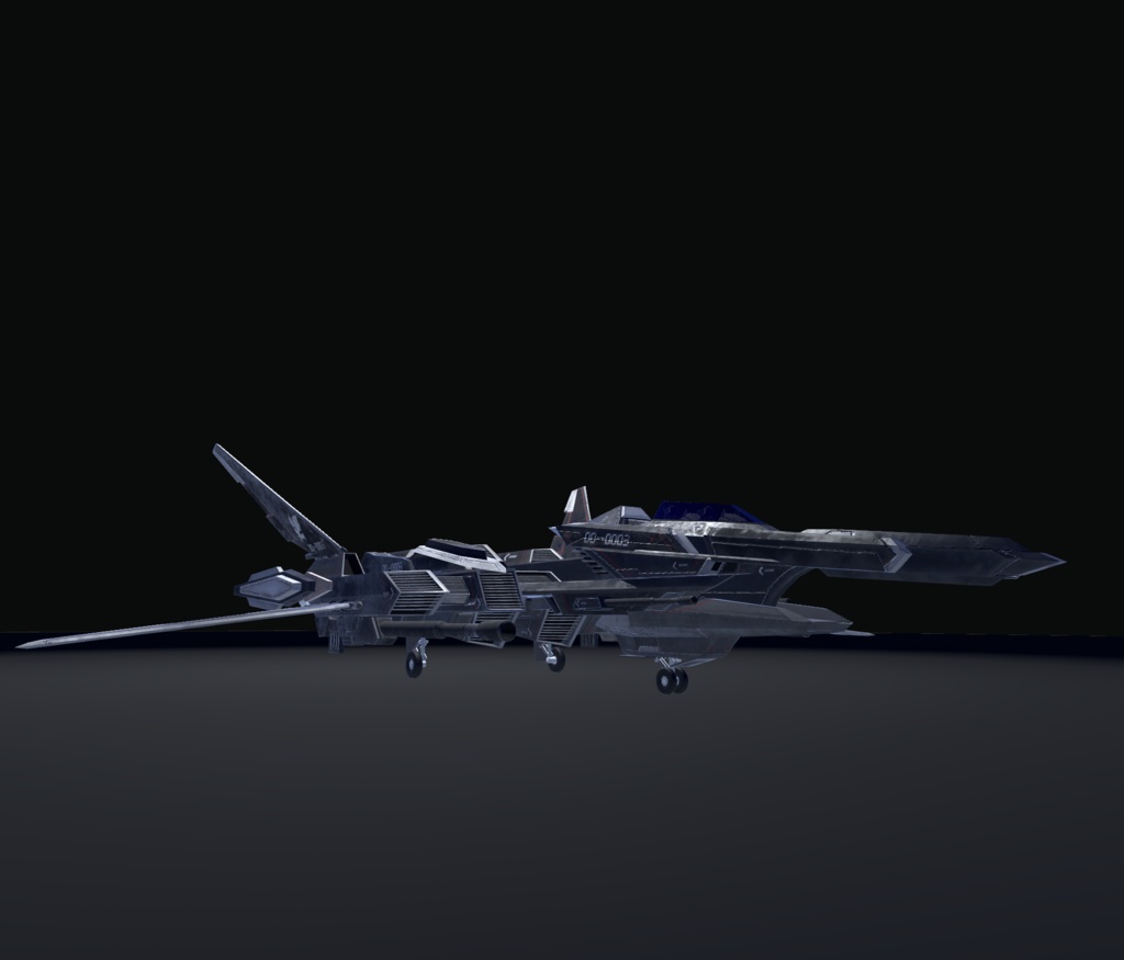 【VRChat想定】架空機 BFS021 Ristriate(リストリエイト)【飛行可能モデル】