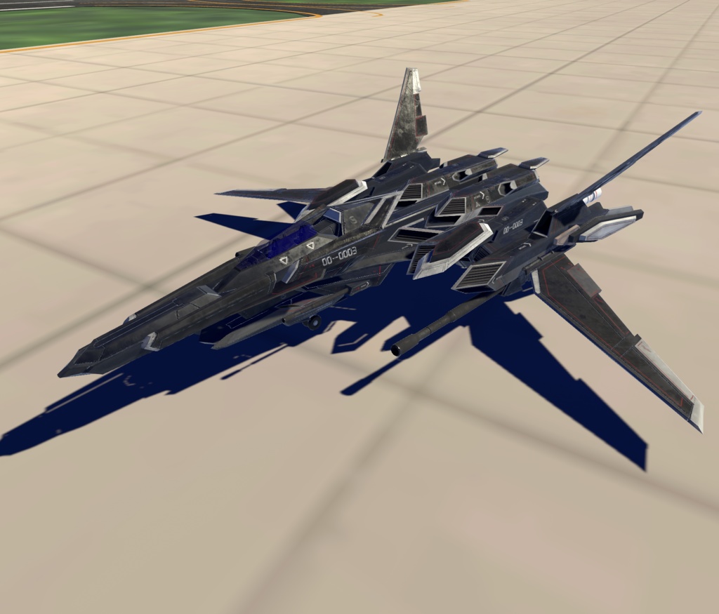 【VRChat想定】架空機 BFS021 Ristriate(リストリエイト)【飛行可能モデル】