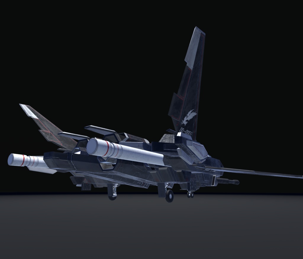 【VRChat想定】架空機 BFS021 Ristriate(リストリエイト)【飛行可能モデル】