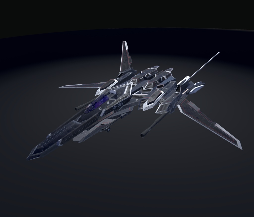 【VRChat想定】架空機 BFS021 Ristriate(リストリエイト)【飛行可能モデル】