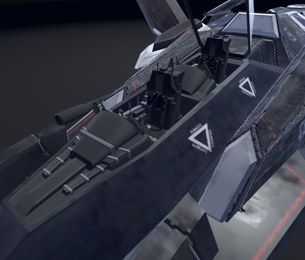 【VRChat想定】架空機 BFS021 Ristriate(リストリエイト)【飛行可能モデル】